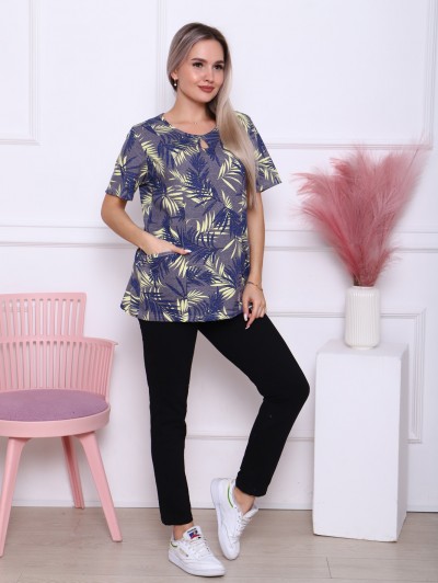 Футболка женская с карманами, вариант 14 (820-14) Футболка женская с карманами, вариант 14 (820-14)