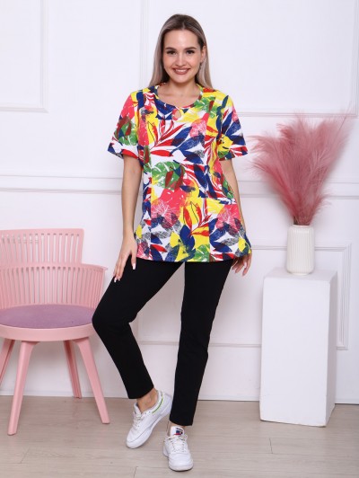 Футболка женская с карманами, вариант 17 (820-17) Футболка женская с карманами, вариант 17 (820-17)