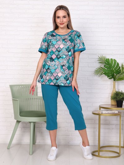 Костюм с бриджами, изумруд (910-2) Костюм с бриджами, изумруд (910-2)